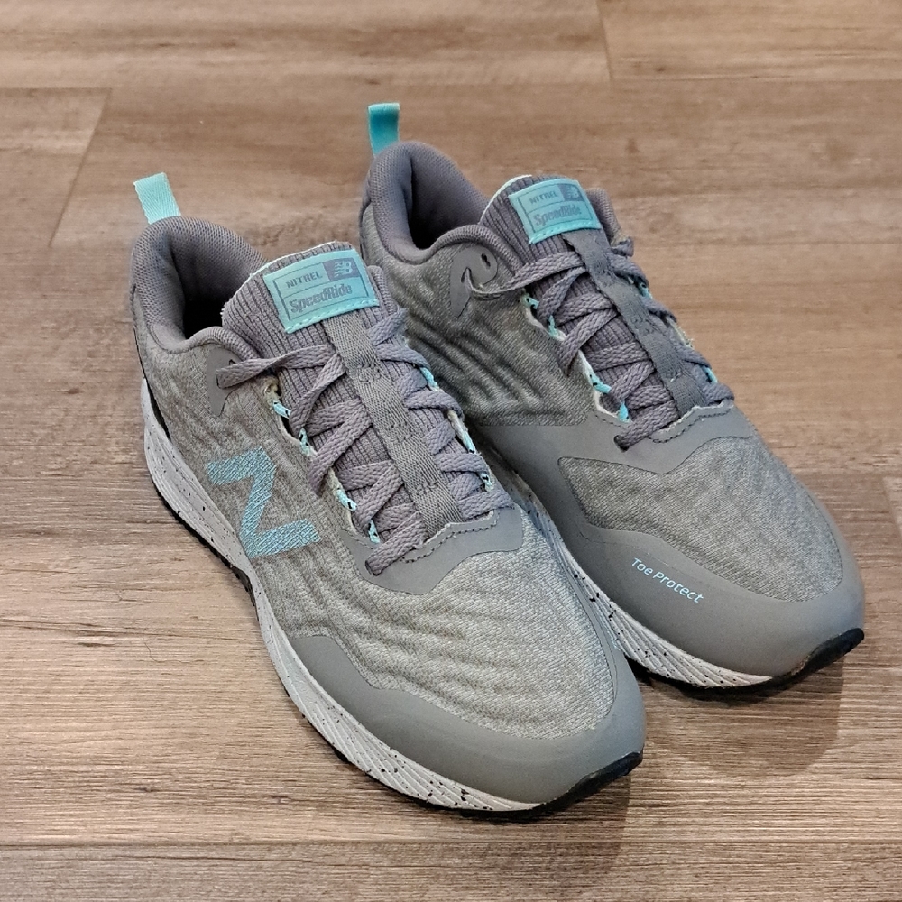 New Balance Women's SpeedRide Athletic Running Shoes in Gray and Teal